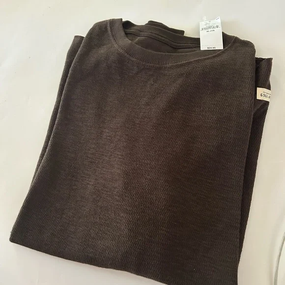 GAP Dark Brown Textured Knit Top - Picture 1 of 6